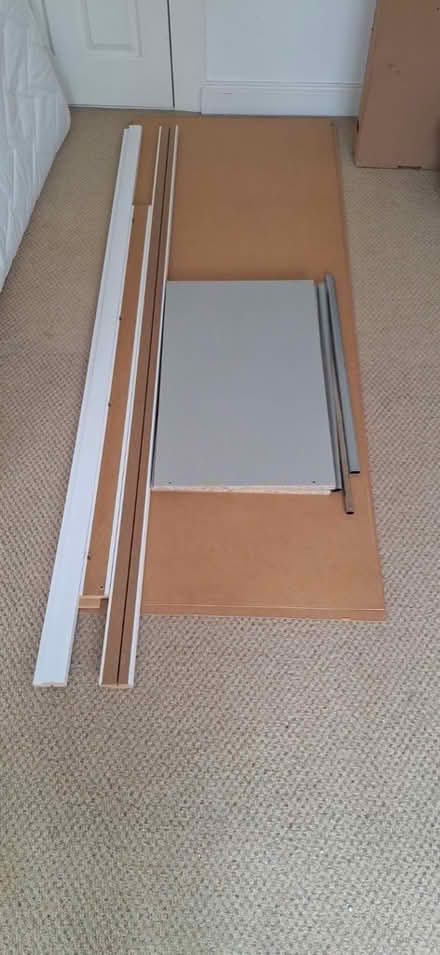 Photo of free Sliding Door Wardrobe with Mirrors H198 × W155 × D66cm (Sherwood TN2) #3