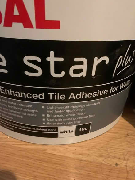 Photo of free 10 litre white tile adhesive (IP4) #2