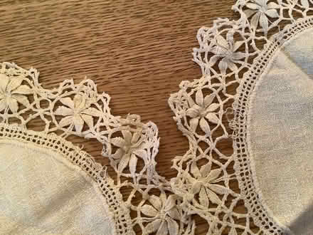 Photo of free 2 vintage handmade cotton and lace doilies. (Thorney Leys OX28) #2