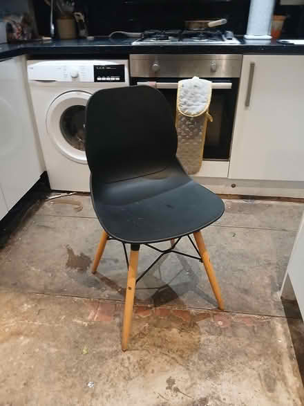 Photo of free Circular black table and chairs (romiley) #2