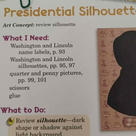 Photo of free Abeka Art Projects 1 Silhouette (Darien) #1