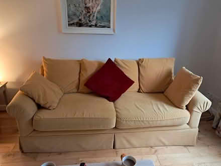 Photo of free Mustard yellow ikea sofa (Redditch Oakenshaw B98) #1