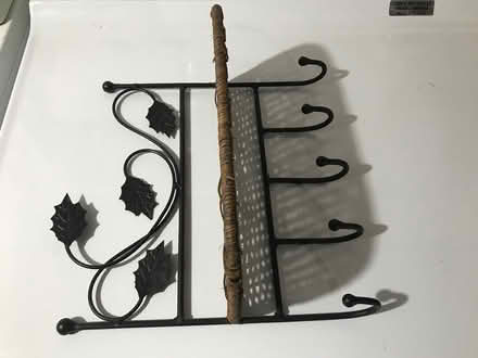 Photo of free Metal and Wicker Wall Shelf (Bridgeport, PA) #2