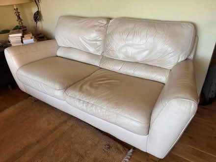 Photo of free Leather Sofa (UCSC faculty housing) #1
