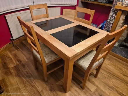 Photo of free Extending table & 4 chairs (Combs Ford IP14) #2