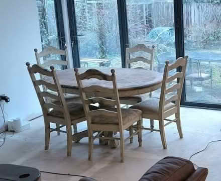 Photo of free Dining Table and 6 chairs - Needs TLC (Balsall Common CV7) #2