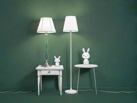 Photo of free matching silver floor lamp and table lamp (Moor Allerton LS17) #1