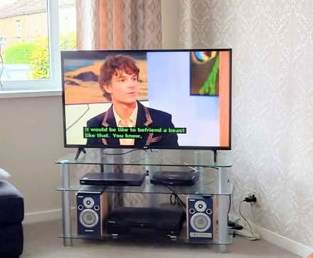 Photo of free Glass T. v. Stand (television not included) (Northowram HX3) #2