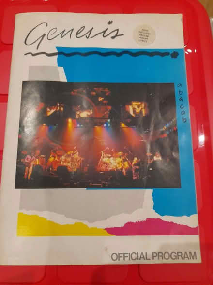 Photo of free Genesis Official Program "abacab" 1981. Large 33 x 24cm. 30 (Sunningdale SL5) #1
