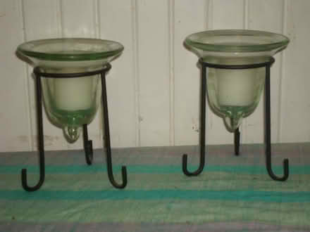 Photo of free Glass & metal votive candle holders (central San Rafael) #3