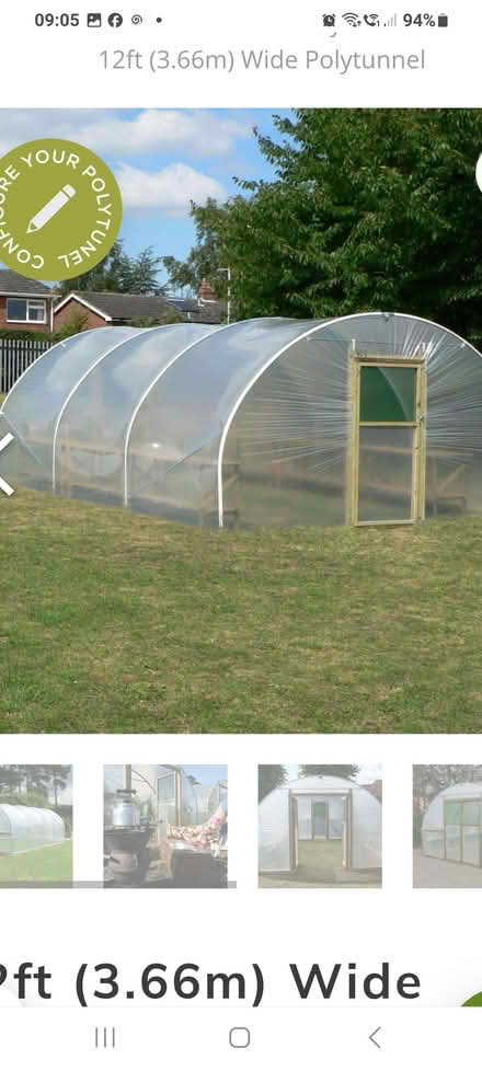 Photo of Steel framed polytunnel (strong to withstand weather) (Bridge of Allan FK9) #2