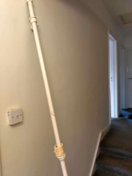 Photo of free White wooden curtain pole 2.2m (Walthamstow E17) #2