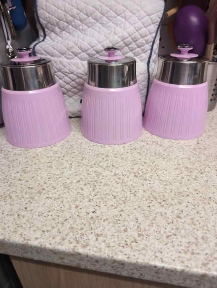 Photo of free X3 pink storage jars (CA7) #1