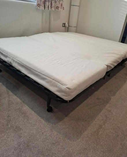 Photo of free IKEA sofa bed/futon with grey cover (Sheering CM22) #3