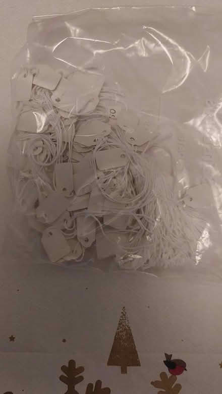 Photo of free small bag of tiny tags (dorset BH12) #1