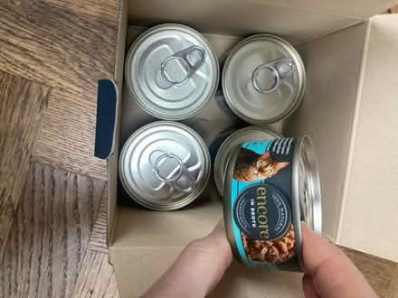 Photo of free 5 tins Encore cat food (Lewes, near Waitrose) #1