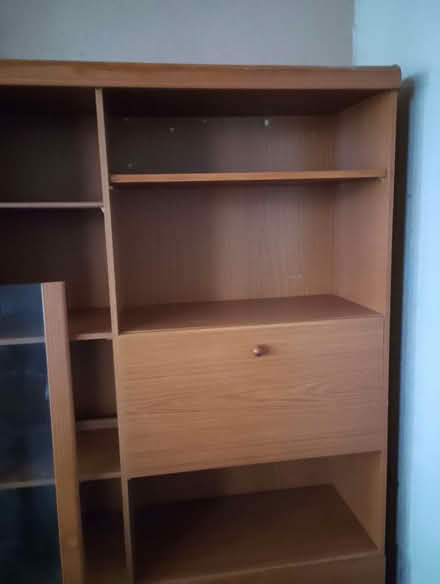 Photo of free 90's Wood effect Wall unit (Harringay N4) #2
