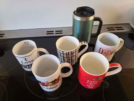 Photo of free Mugs x 5 & Travel Mug (Crag Bank LA5) #1