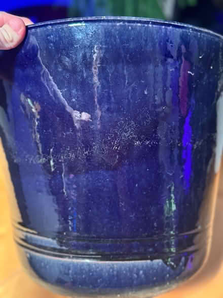 Photo of free Large Glazed Pot 🪴- Purple/Blue (Lafayette) #2