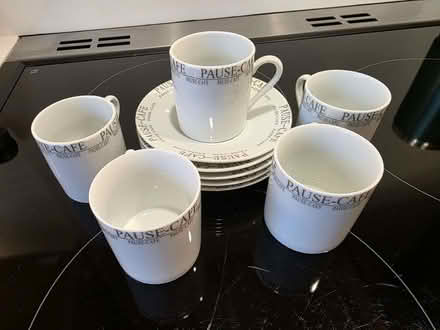Photo of free 5 x Espresso Cups and Saucers (Crag Bank LA5) #1