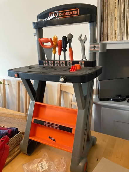 Photo of free Toy plastic work bench & tools (Horfield, Bristol BS7) #1