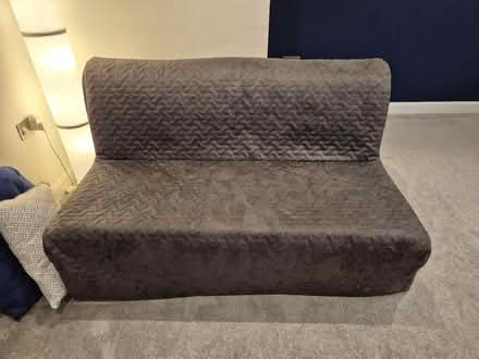 Photo of free IKEA sofa bed/futon with grey cover (Sheering CM22) #1
