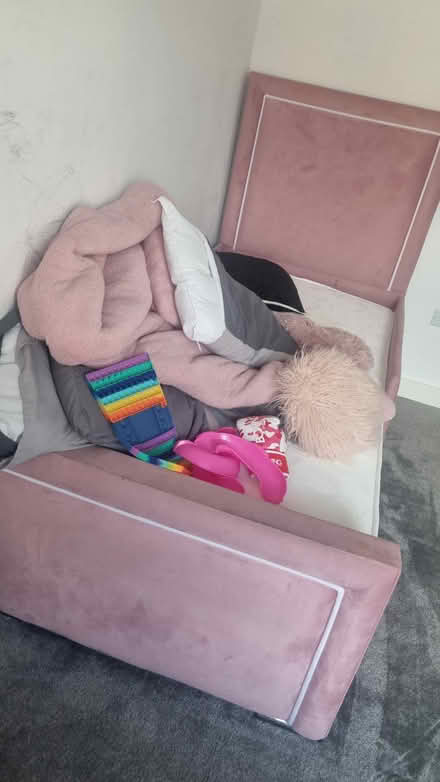 Photo of free Pink single ottoman bed (Bolton BL1) #1