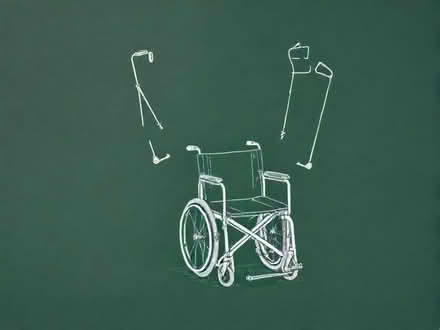 Photo of Manual wheelchair & armpit crutches (Appleby-in-Westmorland CA16) #1