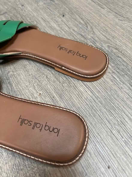 Photo of free Green Long Tall Sally crossover slip-on sandals. Size 8 (Southsea PO4) #3