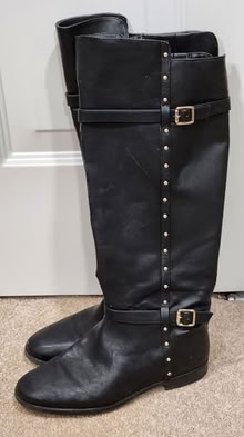 Photo of free Tall Black Boots, Size 6.5 (women's) #1