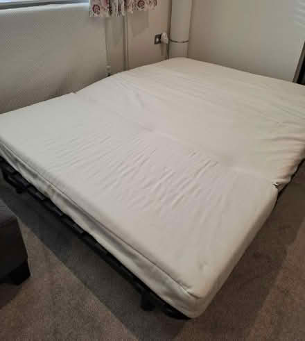Photo of free IKEA sofa bed/futon with grey cover (Sheering CM22) #2