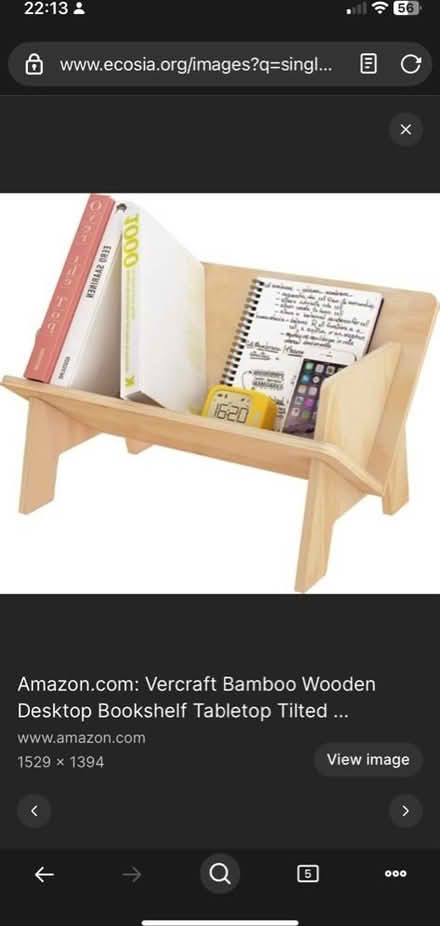 Photo of Small single bookshelf (Baldon Row OX44) #1