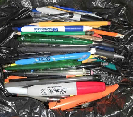 Photo of free Desk setup and pens (10461 bronx Westchester Ave) #2