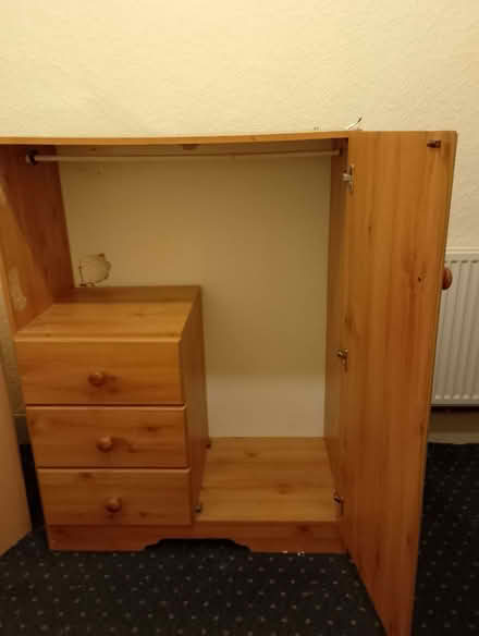 Photo of free Damaged small wood effect wardrobe (Harringay N4) #3