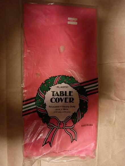Photo of free Plastic Table Cover (73 Main Blvd, Ewing Twp.) #1