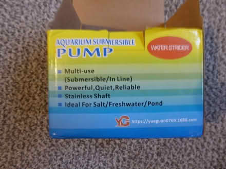 Photo of free Submersible Pond Pump. (Whydown TN39) #1