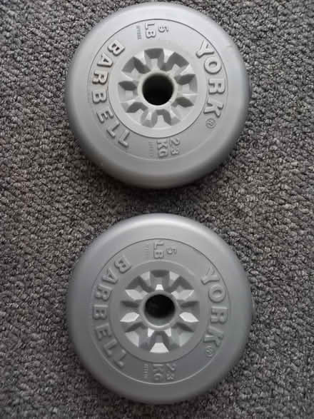 Photo of free 2 x York Barbell Weights (Bowers Gifford SS13) #1