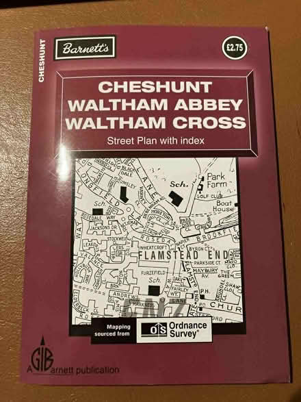 Photo of free Ordnance Survey Map Cheshunt and surrounds (Goffs Oak EN7) #1