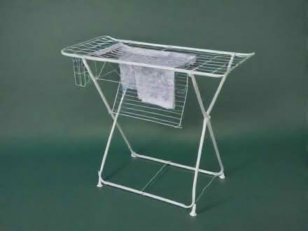 Photo of free Foldable white metal drying rack (Twerton) #1