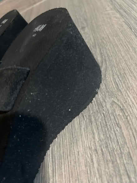 Photo of free H&M Black Platform Wedge Sandals. Size 42. (Southsea PO4) #2