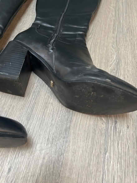 Photo of free Black Leather Knee High Boots. Size 8 (Southsea PO4) #3