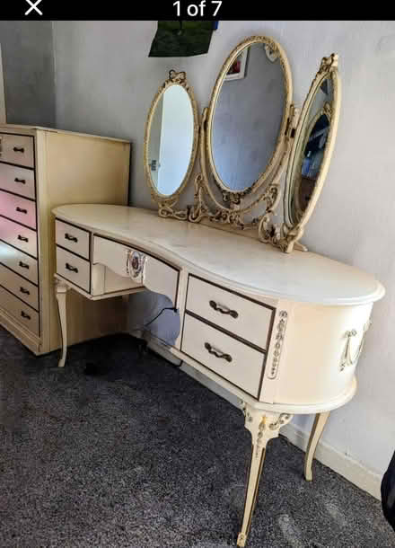Photo of free Vintage Louis Style Dressing Table And Chest Of Drawers (Skelmersdale WN8) #1