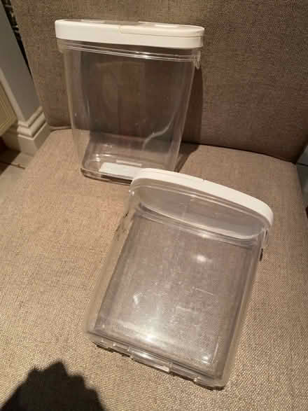 Photo of free 2 cereal storage containers (Heath) #1