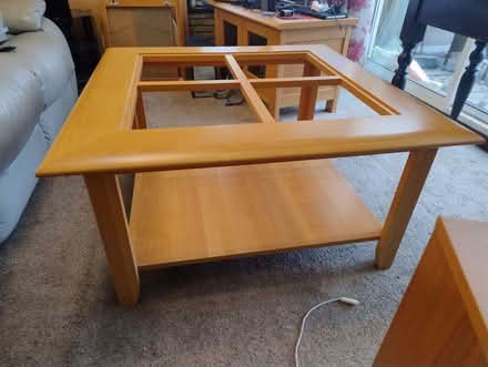 Photo of free Square glass coffee table..can take apart for transporting. (Davis Estate ME5) #1