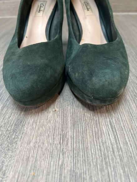 Photo of free Clarks Narrative Dark Green Suede Platform Shoes. Size 8 (Southsea PO4) #4