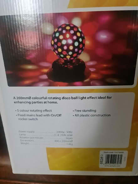 Photo of free Large rotation disco ball (Selsdon) #1