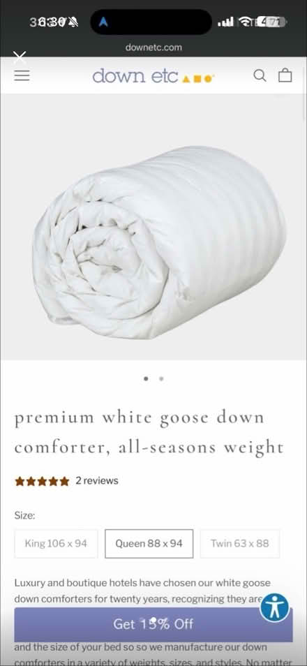 Photo of free Bed Comforter in good condition (lower east side) #1