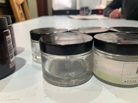 Photo of free Empty glass cosmetics jars (Loughton IG10) #1
