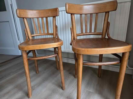 Photo of free Two wooden chairs (Snodland) #3
