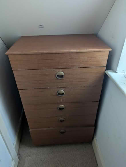Photo of free "Retro" chest of drawers (CM3 - Little Baddow) #1